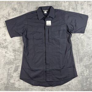 Vertx Phantom OPS S/S Zipper Shirt Tactical Ripstop Navy Blue Men's M